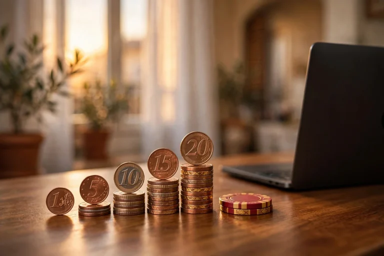 Casinos con depósito mínimo de 1, 5, 10, 15 y 20 euros